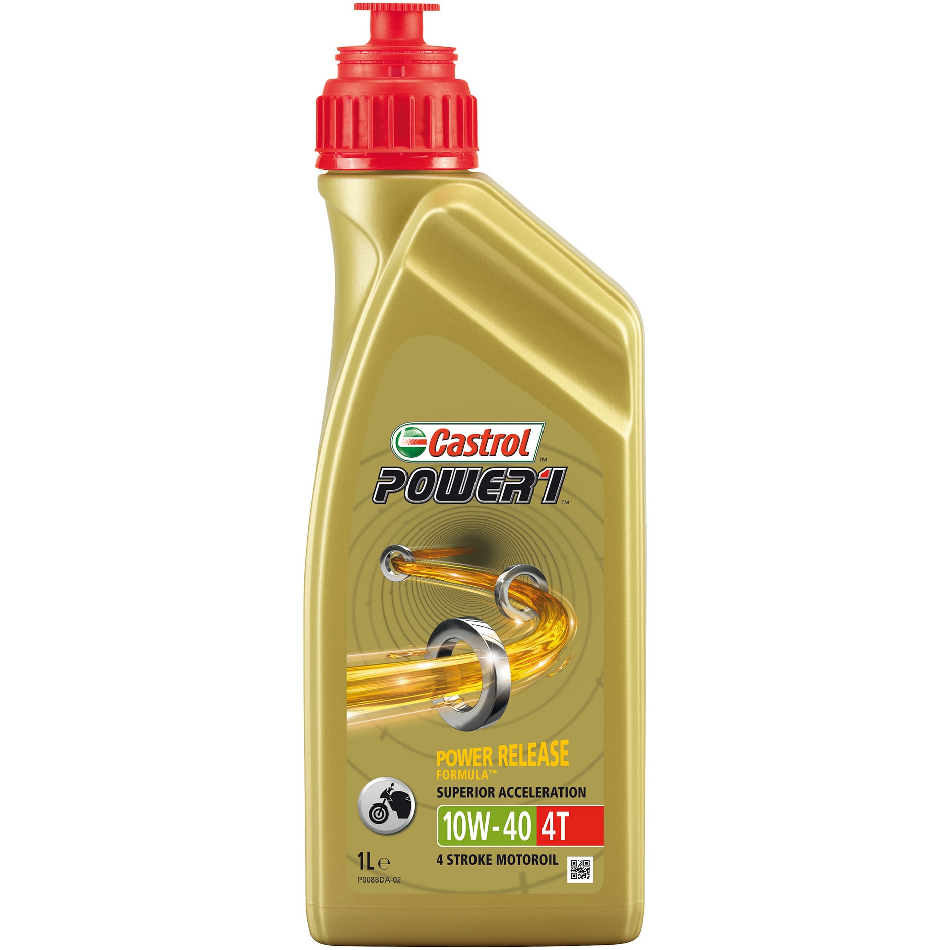 Ulei de motor sintetic CASTROL POWER 1 RACING 4T 10W-40, 1 litru
